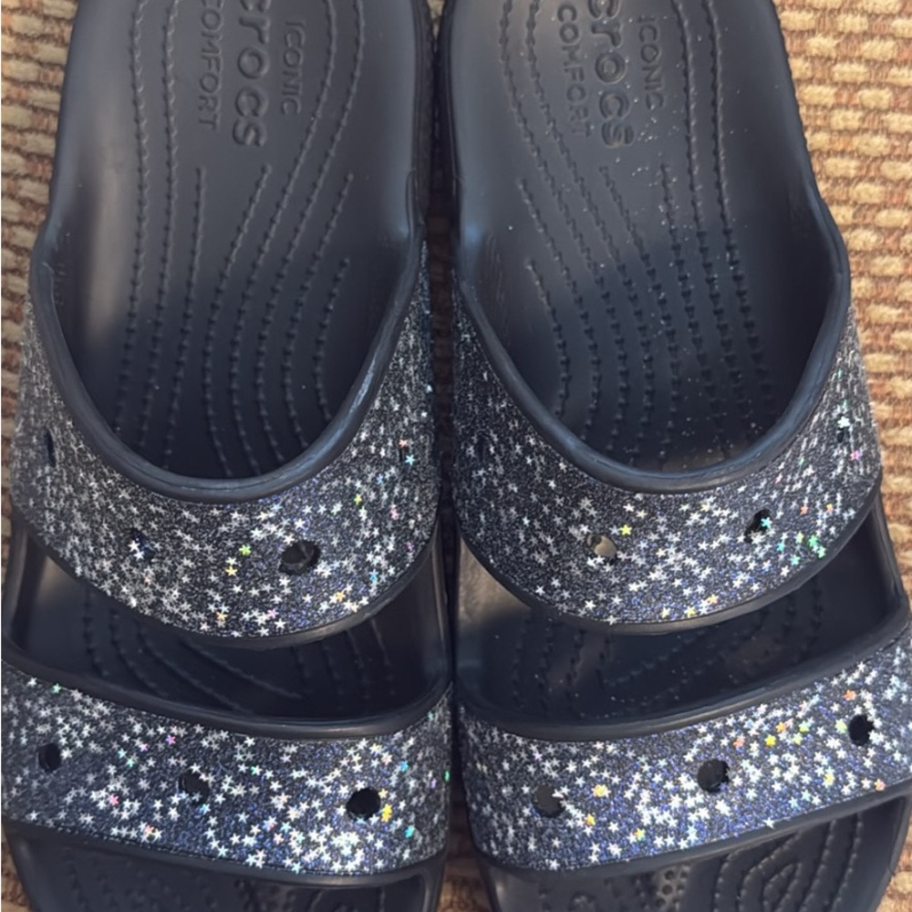 Crocs Black Slide Sandals